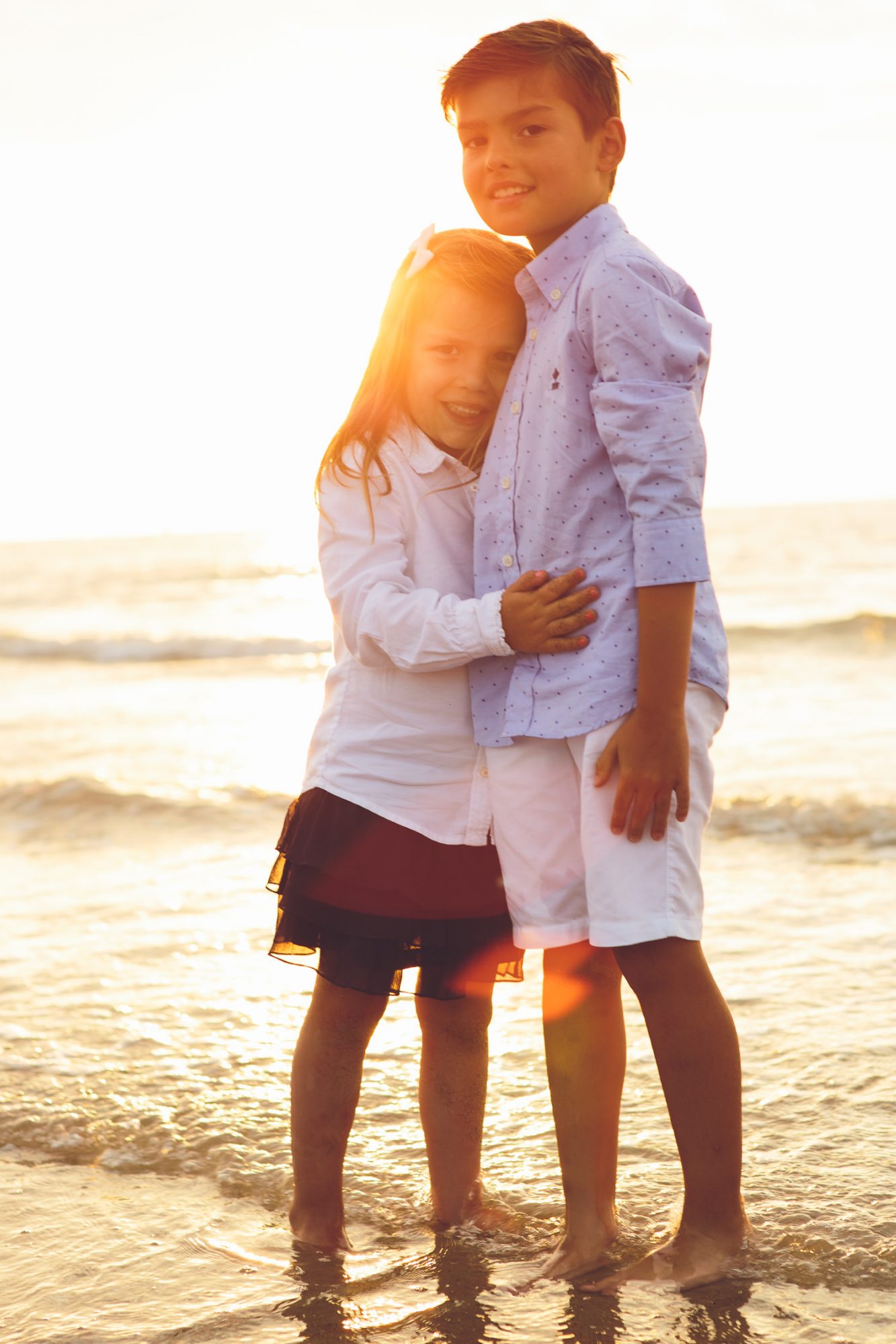 fotoshoot aan zee Oostende belgische kust fotograaf zonsondergang